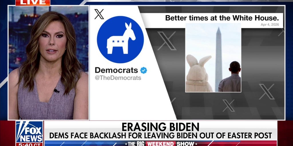 Democrats face backlash after leaving Biden out of Easter post