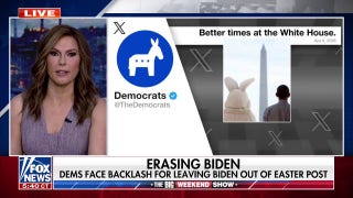 Democrats face backlash after leaving Biden out of Easter post