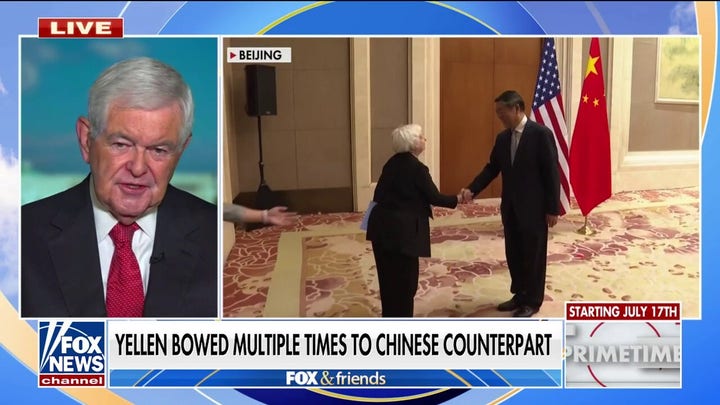 Newt Gingrich says he ‘cannot overstate’ importance of Yellen’s bow to China