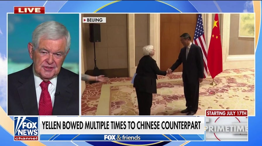 Newt Gingrich says he ‘cannot overstate’ importance of Yellen’s bow to China