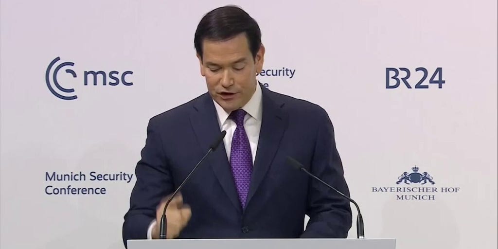 Rubio addresses Munich Security Conference saying US allies shouldn't be 'shackled by guilt'