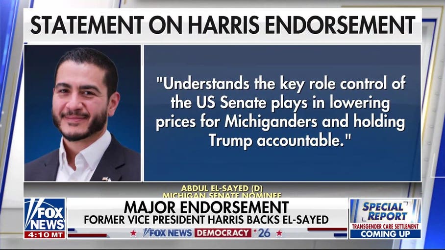 Harris endorses El-Sayed after Michigan primary victory