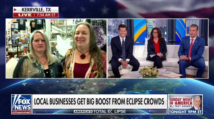 Local Texas businesses get big boost from visitors watching eclipse