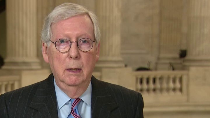 McConnell responds to Biden's Ukraine comments, Trump role in midterm elections