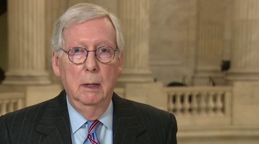 McConnell responds to Biden's Ukraine comments, Trump role in midterm elections