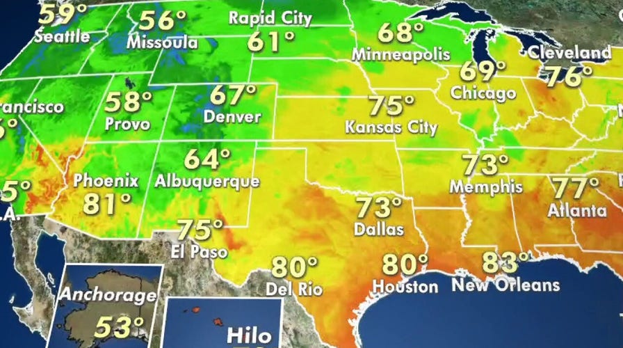 National forecast for Sunday, June 21