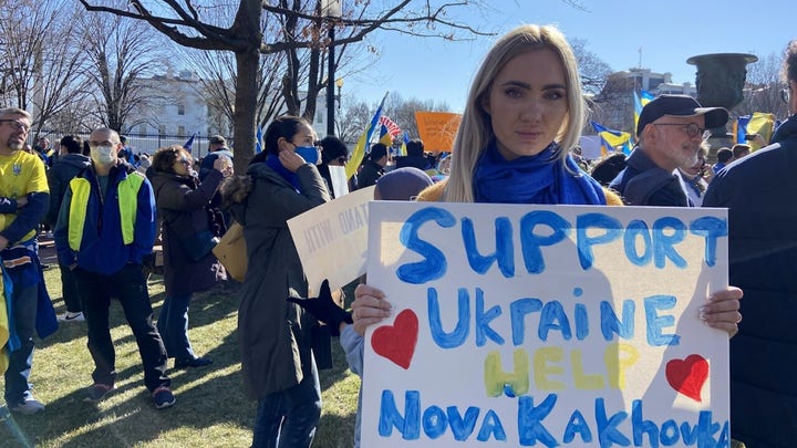WATCH NOW: Thousands supporting Ukraine rally in Washington, DC, urge US to help more