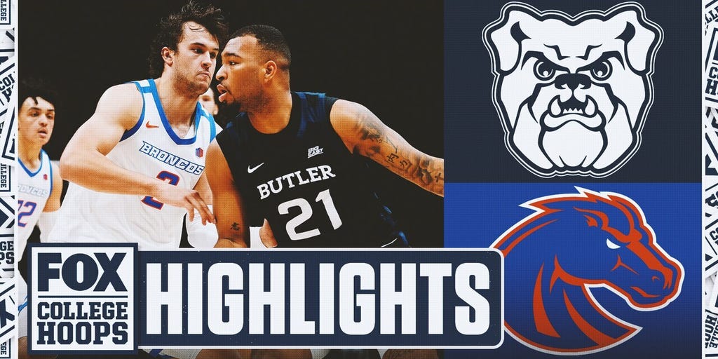 Butler Bulldogs vs. Boise State Broncos The Crown Highlights | CBB on FOX