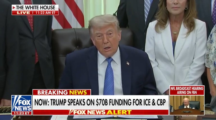 President Donald Trump details border security wins, DC beautification and crime reduction