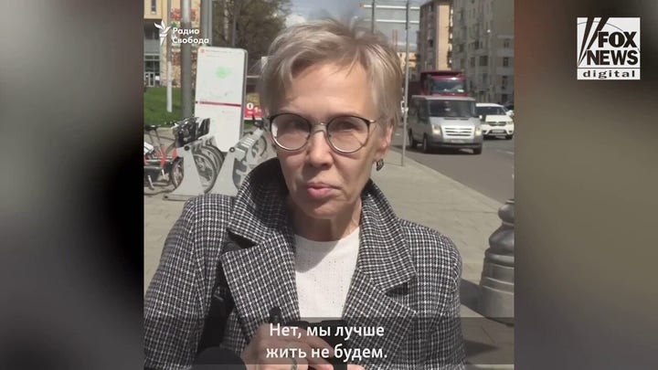 Russian woman reacts to destruction in Ukraine, Kremlin's threat against journalists