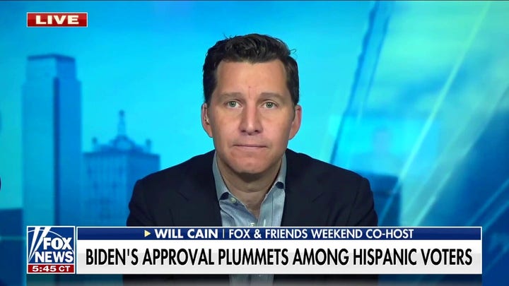 Will Cain on Biden's 'wild' approval with Hispanic voters: 'Lower than any other group'
