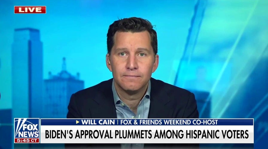 Will Cain on Biden's 'wild' approval with Hispanic voters: 'Lower than any other group'