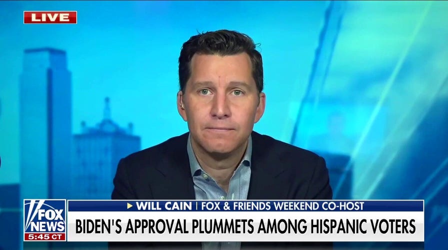 Will Cain on Biden's 'wild' approval with Hispanic voters: 'Lower than any other group'