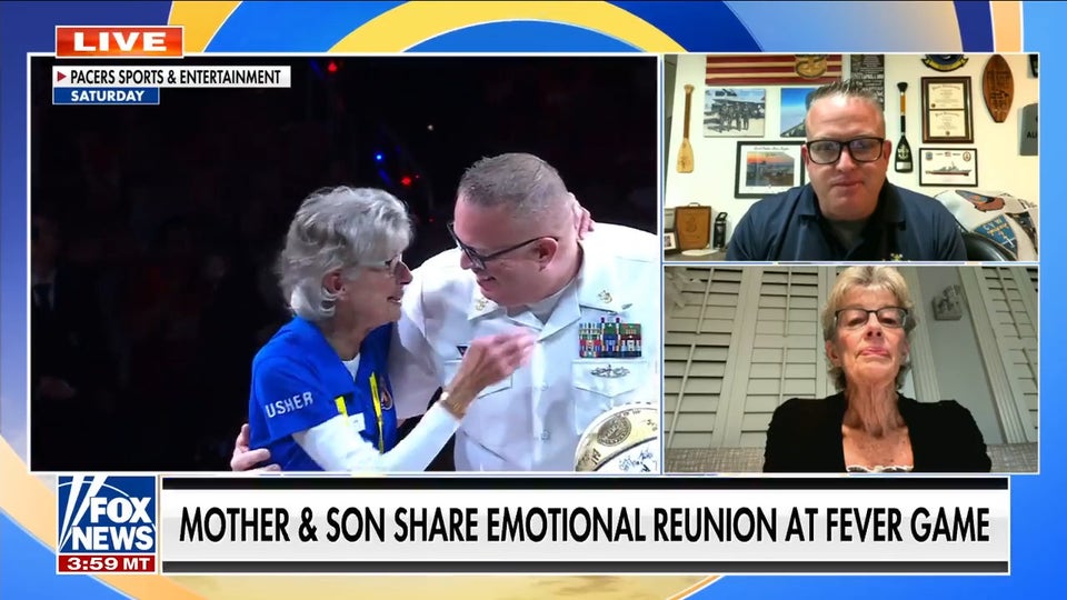 Navy son surprises mom at Indiana Fever game after nearly 7 years apart