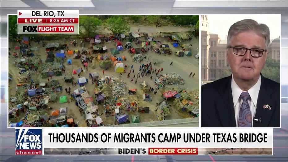 Dan Patrick: ‘Total disaster’ at Texas border, up to 9,000 Haitian migrants could be released into US
