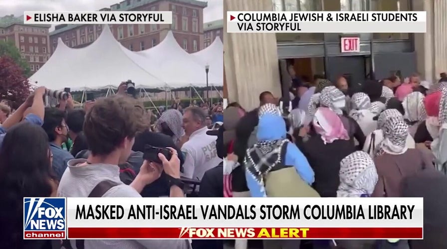Columbia student confronts anti-Israel protesters: 'I hope you get expelled'