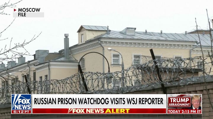 Russian prison watchdog claims detained WSJ reporter is in good spirits