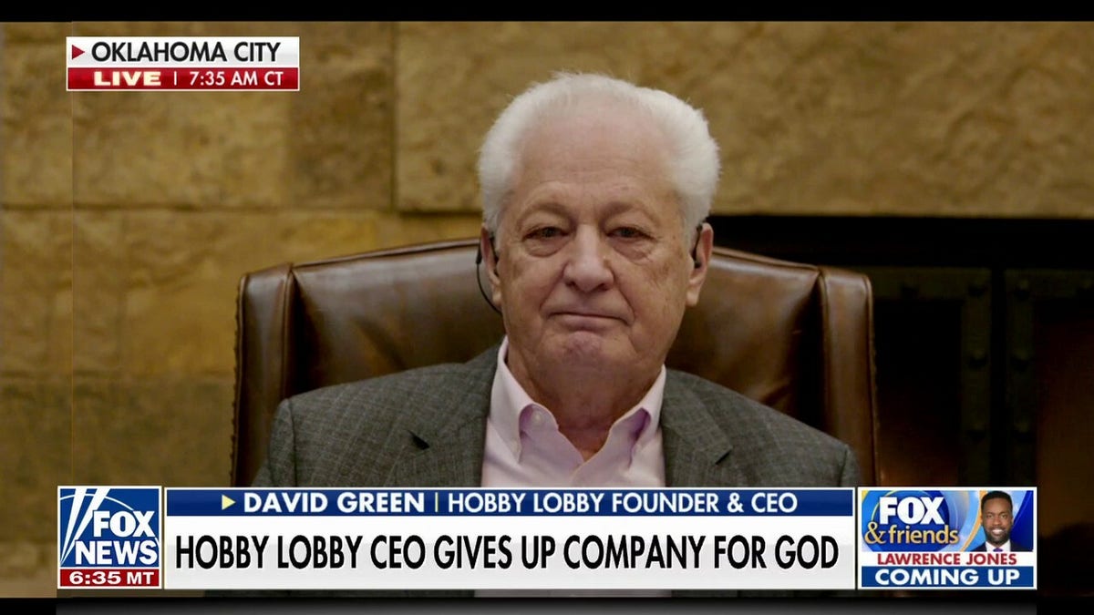 Hobby Lobby CEO inspires with faith-over-fortune message after giving up  company: 'Wealth can be a curse' | Fox News