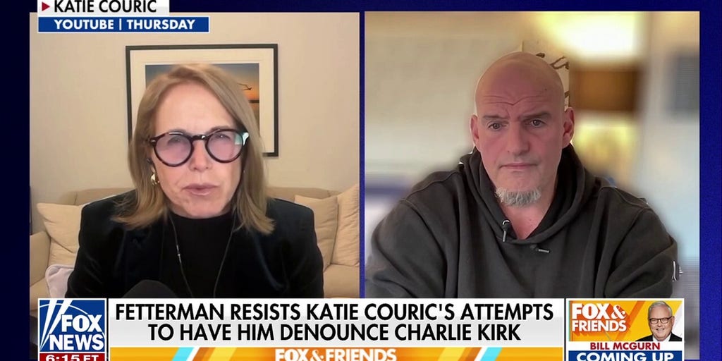 John Fetterman spars with Katie Couric over Trump, Charlie Kirk