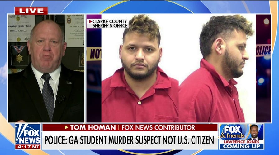 Tom Homan on suspect in Georgia student’s murder: This would not have happened under Trump