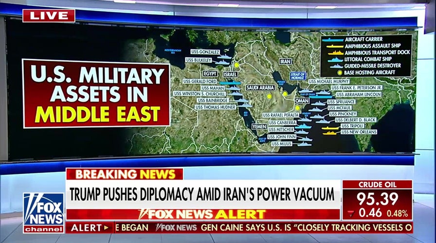 Trump pushes diplomacy amid Iran's power vacuum, warns allies