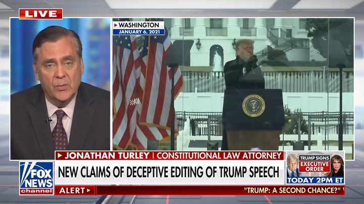 Jonathan Turley calls out 'abysmal' reporting standards surrounding Trump Jan. 6 speech