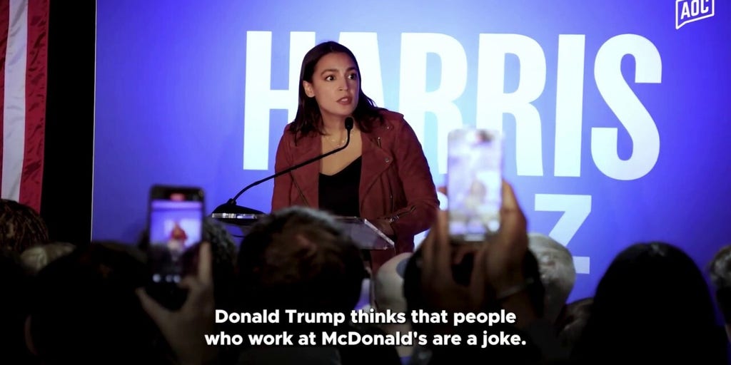 AOC unloads on Donald Trump's McDonald's visit: 'They're making fun of us'