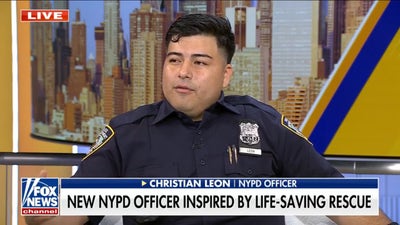 New NYPD officer Christian Leon inspired by life-saving rescue