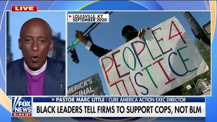 Black leaders blast woke corporations, show support for cops