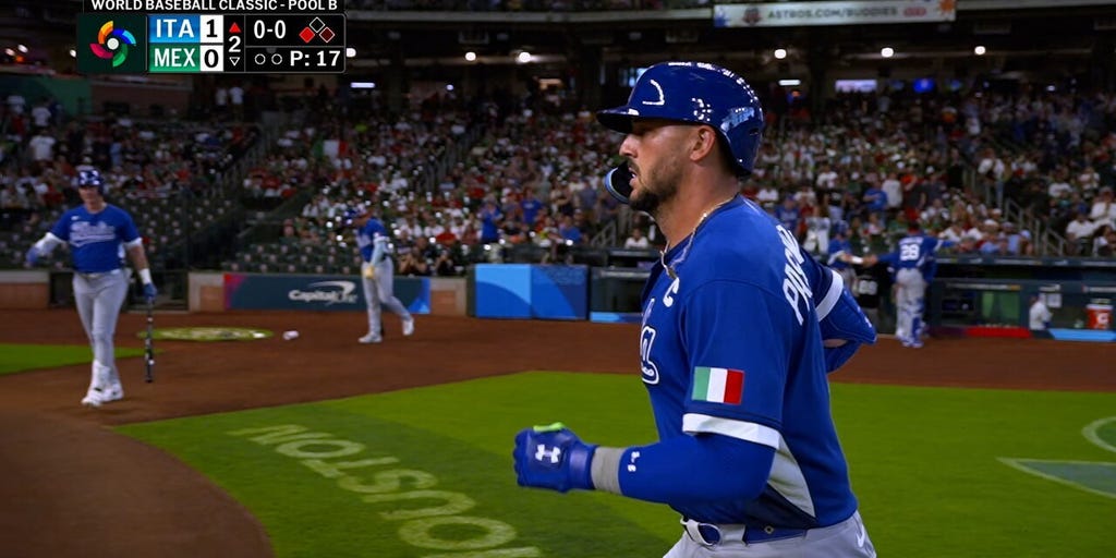 Vinnie Pasquantino hits solo home run, giving Italy early lead over Mexico