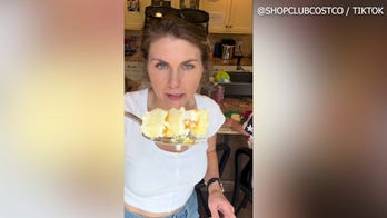 Mom reacts to Costco's new Peaches and Cream Bar Cake