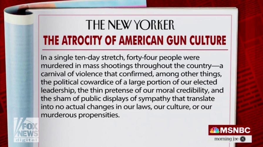 Morning Joe speaking to New Yorker author Jelani Cobb about his new article on America's gun culture
