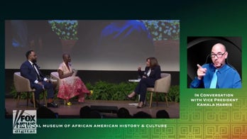 Kamala Harris laughs after saying ‘there’s still work to be done’ regarding women leaders 