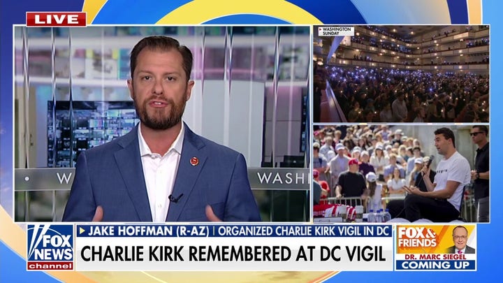 Charlie Kirk honored at vigil in Washington, DC