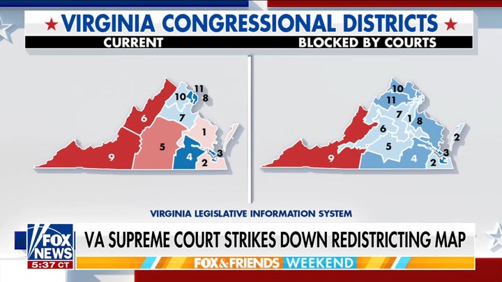 Virginia Supreme Court strikes down Democrats’ redistricting map