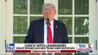 Senate Republicans meet with President Trump amid shutdown