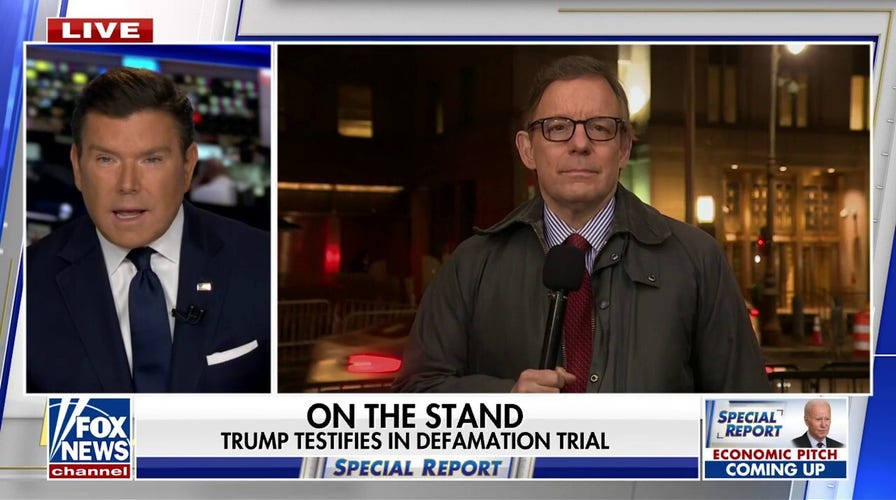 Trump takes the stand in defamation case