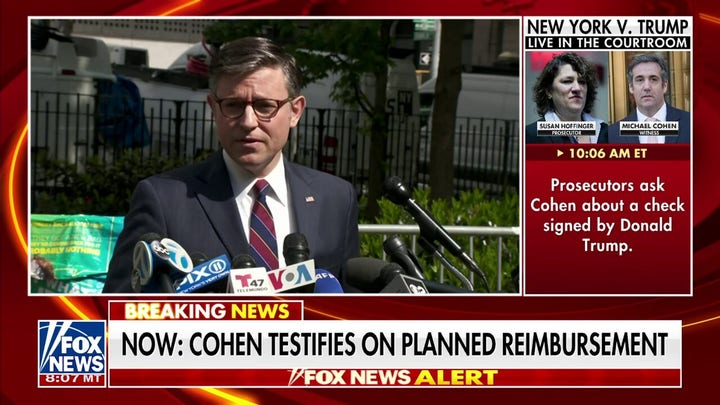 Speaker Johnson ‘disgusted’ by Trump NY criminal trial