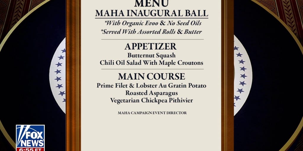 Trump's MAHA Inaugural Ball to feature seed oil-free menu