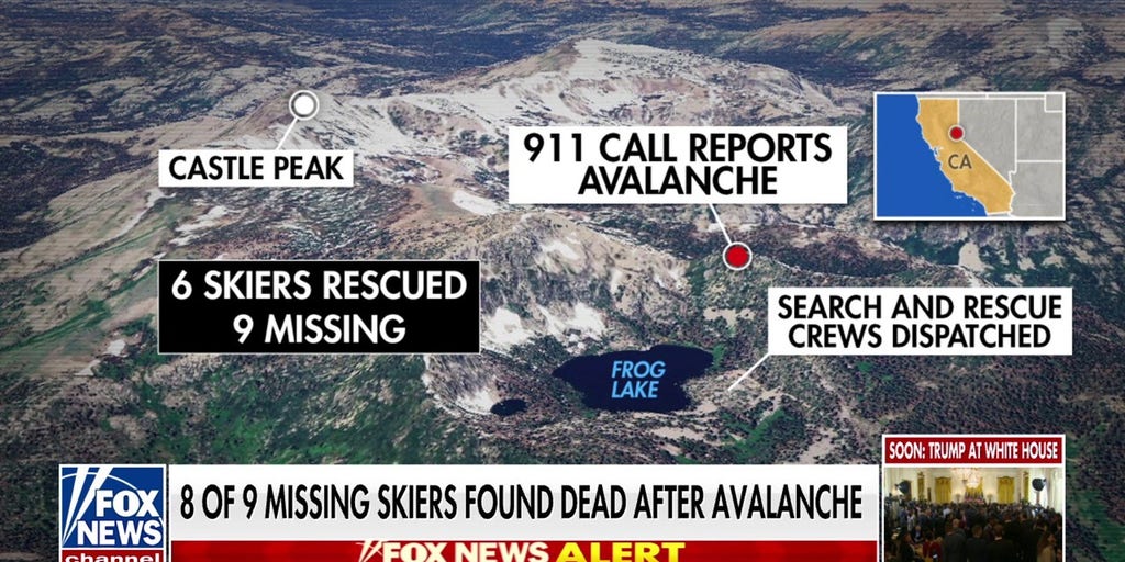Deadly California avalanche: 8 skiers confirmed dead, 1 missing