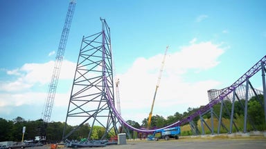 Six Flags coaster surpasses 320 feet, with more towering track still ahead