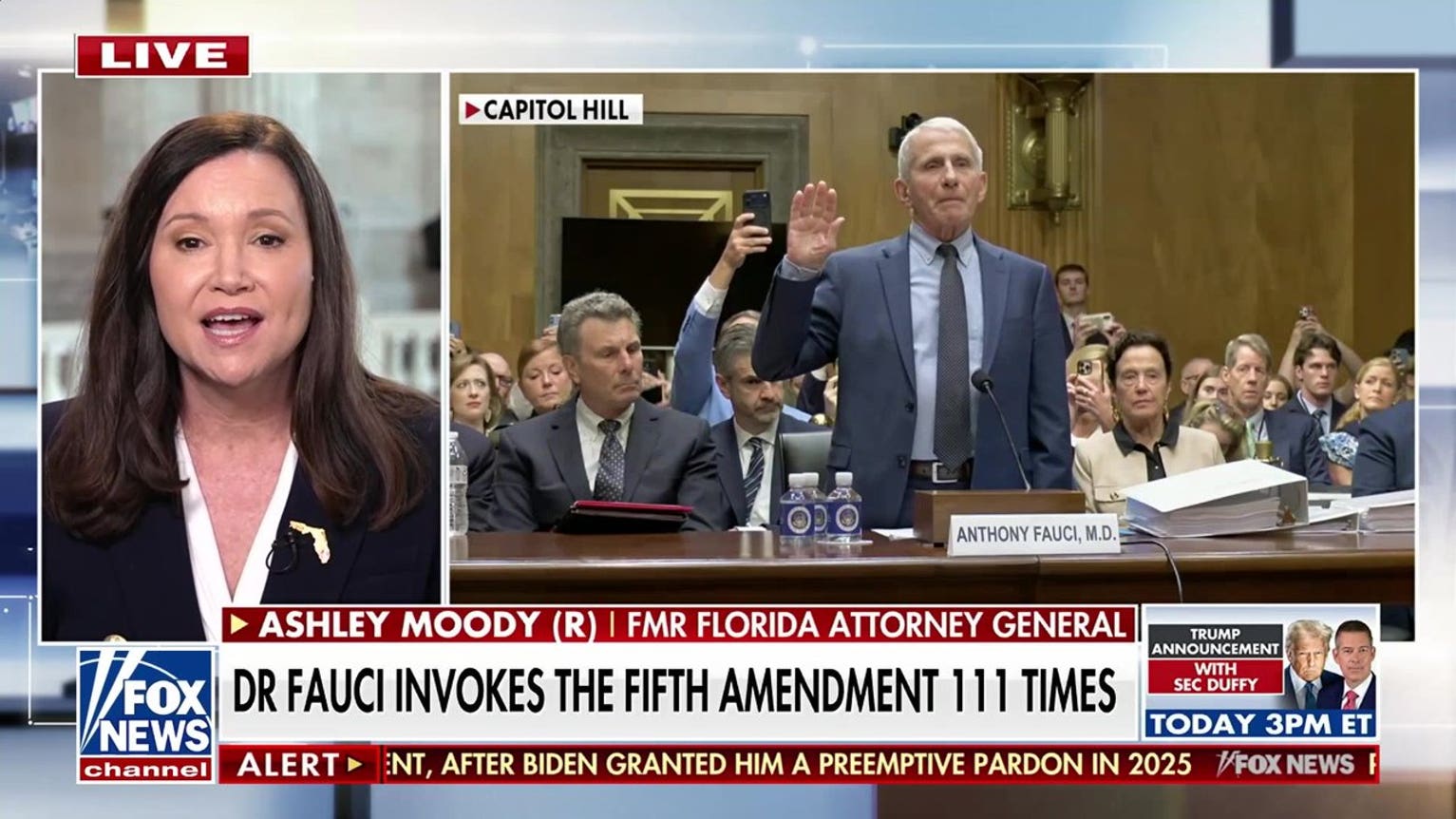Dr Fauci invokes the Fifth Amendment 111 times in Senate hearing