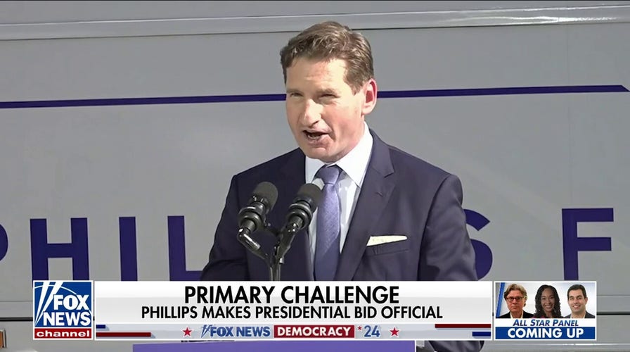 Dean Phillips makes presidential primary challenge against Biden official