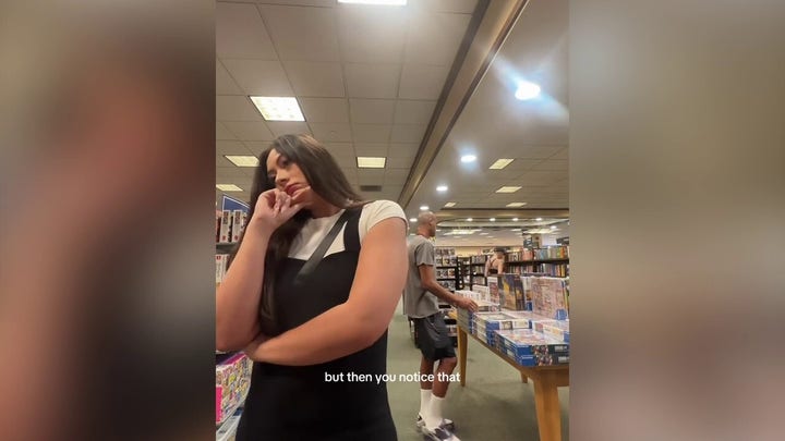 California prowler caught on video 'sniffing' women in Barnes & Noble