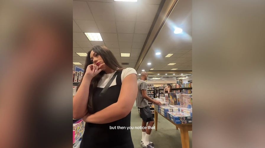 California prowler caught on video 'sniffing' women in Barnes & Noble