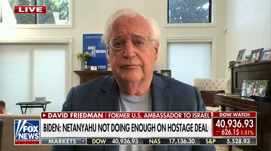 Biden is further dividing the people of Israel: David Friedman