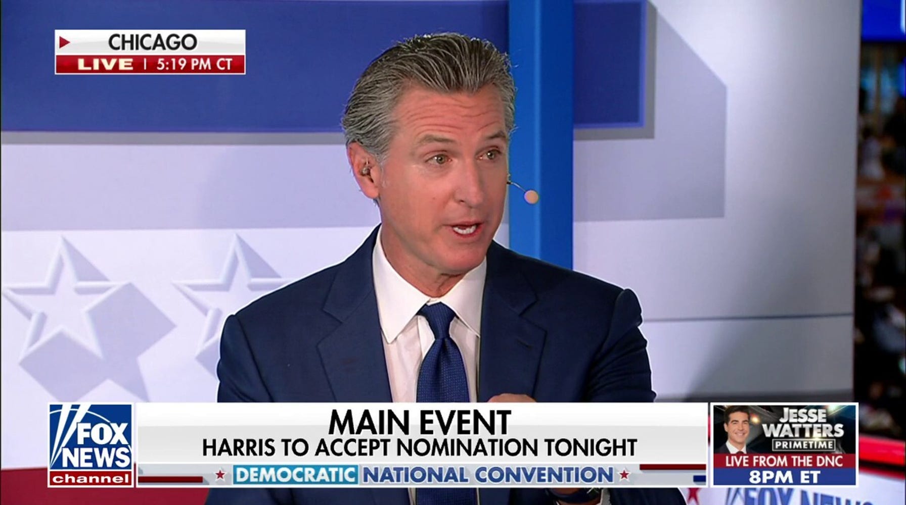 Gavin Newsom Defends Kamala Harris' Record Ahead of Democratic Convention