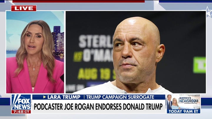 Lara Trump: Joe Rogan's Trump endorsement could boost the male vote