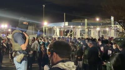 Detainees at NJ's Delaney Hall flicker lights as anti-ICE agitators cheer