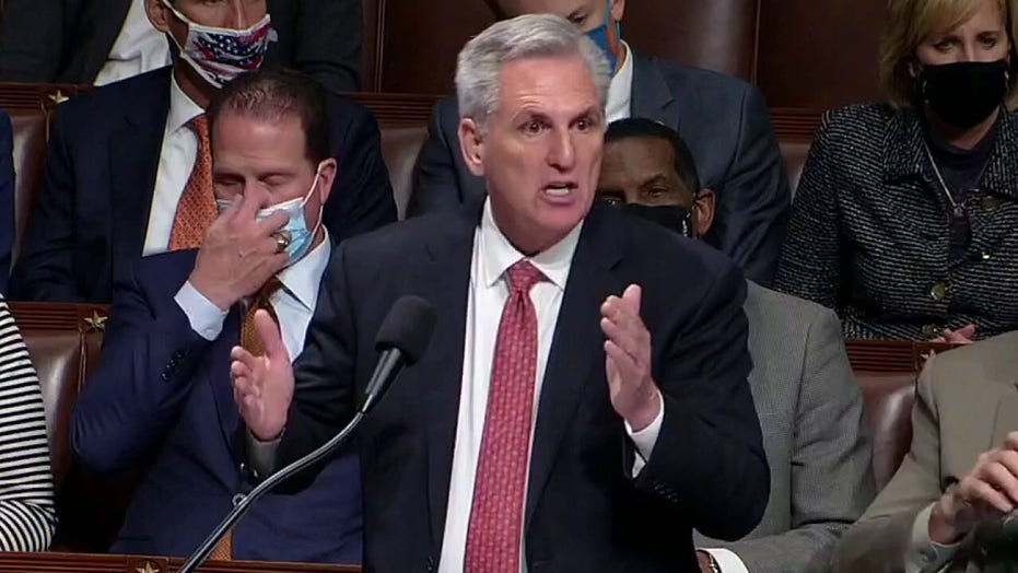 Kevin McCarthy rails against 'Build Back Better' bill for three hours in Congress